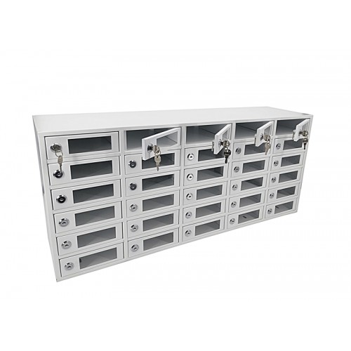 FixtureDisplays 23 Slot Usb Cellphone Locker Storage Charging