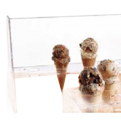 Ice Cream /Yogurt Cone Holder w/ Guard For Sugar Cone