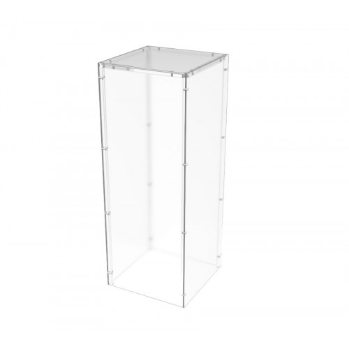 FixtureDisplays Clear Cabinet Acrylic Display Removable Shelf Case