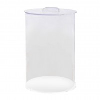 Straight Top Acrylic Container With Lid - 6x6