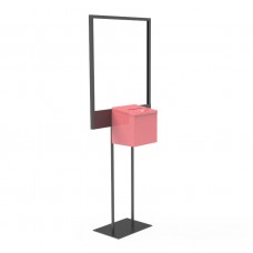 Fixturedisplays Metal Donation Poster Stand Suggestion Box Charity4 Fundraising Tithes Offering 11063+10918-GREEN