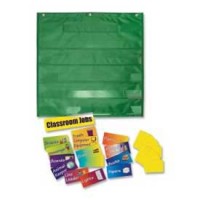 FixtureDisplays® 30-Pocket Numbered Classroom Pocket Chart for