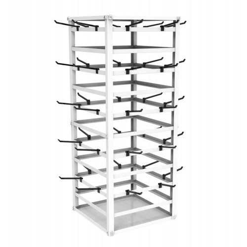 FixtureDisplays Plexiglass Acrylic 16-bar Bracelet Rotating