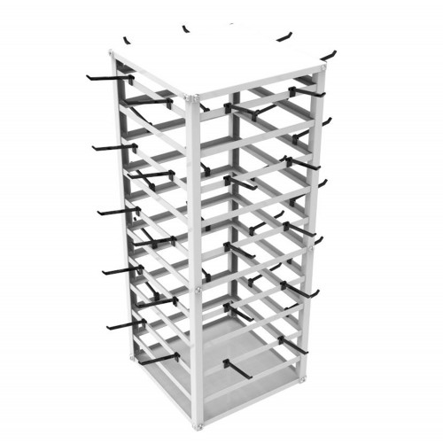 FixtureDisplays Plexiglass Acrylic 16-bar Bracelet Rotating