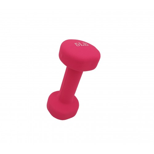 FixtureDisplays? Neoprene Coated Dumbbell Weights 3 Pound, Single, Pink  15207-3LB-1PC