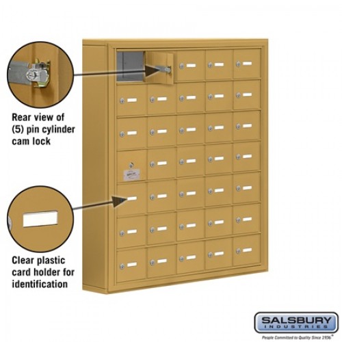 Cell Phone Storage Locker - with Front Access Panel - 7 Door High