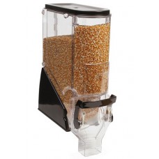 FixtureDisplays® 4PK 3.5 Gallon Food Dispenser Gravity Bins Continuous Flow w/ Label Holder, Space Saving Containers for Convenient Storage of Rice Nuts Beans Cereals 06108TR-MBS－4PK