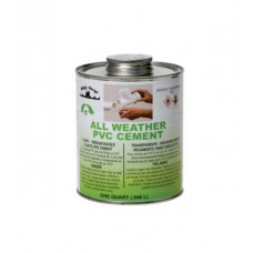 FixtureDisplays® All Weather PVC Cement (Clear) - Medium Bodied 1 qt. Each 07075-BLACKSWAN-1PK