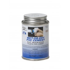FixtureDisplays® Wet-Or-Dry PVC Cement (Blue) - Medium Bodied 1 gal. Each 07082-BLACKSWAN-1PK