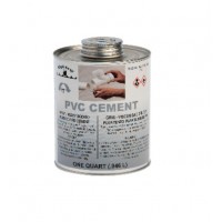 FixtureDisplays® PVC Cement (Gray) - Heavy Bodied 1/4 pt. Each 07092-BLACKSWAN-1PK