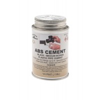 FixtureDisplays® ABS Cement (Black) - Medium Bodied 1/4 pt. Each 07260-BLACKSWAN-1PK