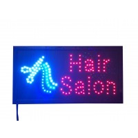 FixtureDisplays® HAIR SALON LED Billboard Black frame Black frame: 18.9