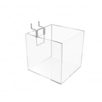FixtureDisplays® Plaxiglass Acrylic Brochure Holder Small Candy Bin Dump Bin Cube Slatwall  Countertop 100800