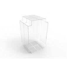 FixtureDisplays® Clear Acrylic Gravity Dispenser - Ideal for Breakfast Cereal, Candy, and Dry Food Bulk Display 100825