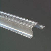 FixtureDisplays® 8' 2# Galvanized Finish U-Channel Posts 101835