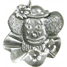 Pewter Clown Jewelry Box * Pin, Earrings & Necklace Combo 1020003