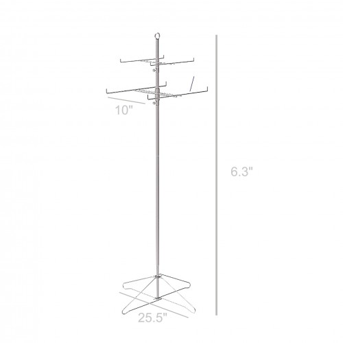 FixtureDisplays® Display, Metal Wire Spinner Rack for Clothing Bags T ...