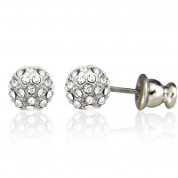 E211 Forever Silver Plated 7mm Cluster Ball Earrings102865-Silver