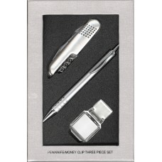 S4991 Multi Function Knife, Money Clip & Pen Gift Set103067