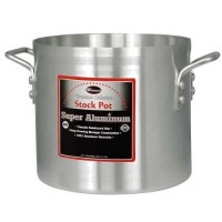 FixtureDisplays® Aluminum Stock Pot 10 Qt, 4.0 MM, 9.5
