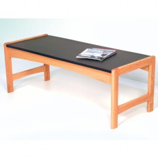 FixtureDisplays® Coffee Table w/ Black Granite Look Top 1040253
