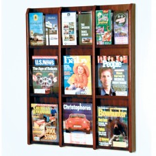 FixtureDisplays® Divulge 9 Magazine/18 Brochure Wall Display w/Brochure Inserts 104302