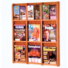FixtureDisplays® Divulge 9 Magazine/18 Brochure Wall Display w/Brochure Inserts 104303