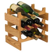 FixtureDisplays® 9 Bottle Dakota Wine Rack  104476