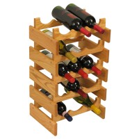 FixtureDisplays® 15 Bottle Dakota Wine Rack  104484