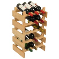 FixtureDisplays® 15 Bottle Dakota Wine Rack  104487