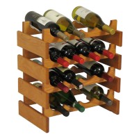 FixtureDisplays® 16 Bottle Dakota Wine Rack  104510