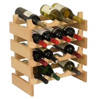 FixtureDisplays® 16 Bottle Dakota Wine Rack  104511