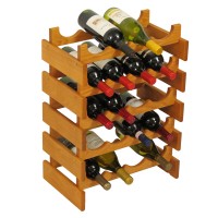 FixtureDisplays® 20 Bottle Dakota Wine Rack  104514