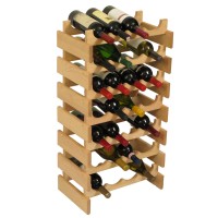 FixtureDisplays® 28 Bottle Dakota Wine Rack  104523