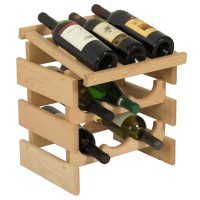 FixtureDisplays® 9 Bottle Dakota Wine Rack with Display Top  104531