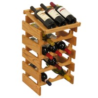 FixtureDisplays® 15 Bottle Dakota Wine Rack with Display Top  104536