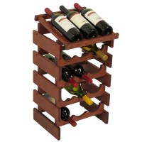 FixtureDisplays® 15 Bottle Dakota Wine Rack with Display Top  104537