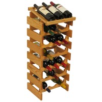 FixtureDisplays® 21 Bottle Dakota Wine Rack with Display Top  104544