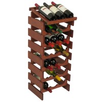 FixtureDisplays® 21 Bottle Dakota Wine Rack with Display Top  104545