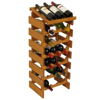FixtureDisplays® 21 Bottle Dakota Wine Rack with Display Top  104546