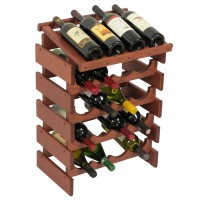 FixtureDisplays® 20 Bottle Dakota Wine Rack with Display Top  104569