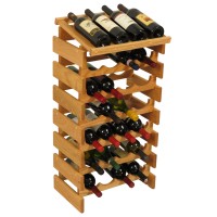 FixtureDisplays® 28 Bottle Dakota Wine Rack with Display Top  104576