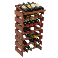 FixtureDisplays® 28 Bottle Dakota Wine Rack with Display Top  104577