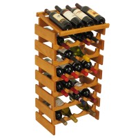 FixtureDisplays® 28 Bottle Dakota Wine Rack with Display Top  104578
