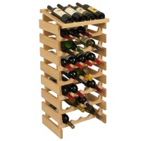 FixtureDisplays® 32 Bottle Dakota Wine Rack with Display Top  104583
