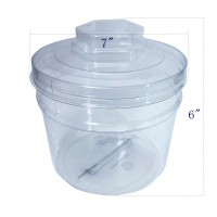 FixtureDisplays® 124oz PVC Tubs Jar - 24pk 106130 Pre-order only.Minimumapply.