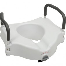 Elevated Raised Toilet Seat with Removable Padded Arms 1119153