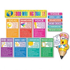 Scholastic 7 Good Writing Traits Bulletin Board Set, 12
