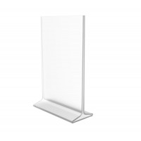 FixtureDisplays® Clear Sign Holder 5.5X8.5