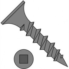 10X4 Bugle Square Drive Course Thrd Sharp Point Deck Screw Dacrotized, Pkg of 1000 1119436